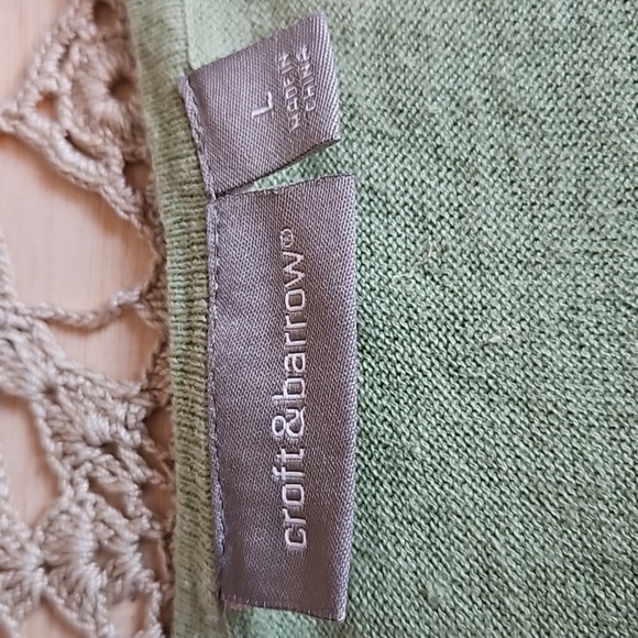 Vintage Croft & Barrow Crocheted Knit Tank Top - Picture 3 of 9